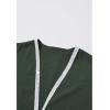 imageCHICWISH Women 2 Piece Sets Summer Outfit Sleeveless V Neck Lace Top and Side Pocket Pants Casual Vacation Lounge SetArmy Green