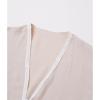 imageCHICWISH Women 2 Piece Sets Summer Outfit Sleeveless V Neck Lace Top and Side Pocket Pants Casual Vacation Lounge SetLinen