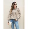 imageDisamer Sweaters for Women Fall Outfits Winter 2025 Lightweight Long Batwing Sleeve Crewneck Knit Pullover Sweaters TopsStriped Black