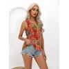 imageDisamer Tank Tops for Women 2025 Summer Casual Button Down Shirts Loose Fit V Neck Sleeveless Tshirt Blouse