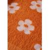 imageCHICWISH Womens YellowOrangeIvory Cuteness Flowers Fuzzy Knit CardiganOrange