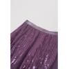 imageCHICWISH Sequins Tulle Skirts for Women Elastic Waist Mesh Midi Skirt Casual Flowy Layered Black SkirtPurple