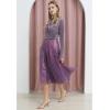 imageCHICWISH Sequins Tulle Skirts for Women Elastic Waist Mesh Midi Skirt Casual Flowy Layered Black SkirtPurple