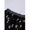 imageCHICWISH Tulle Skirts for Women Hearts Print Layered Mesh Tutu Skirt Elastic Waist Black Midi SkirtBlack