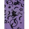 imageCHICWISH Women Halloween Velvet Cats Bats Pattern Tulle Mesh Skirt Elastic Waist Holiday Party Layered Witch Midi SkirtPurple