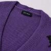 imageCHICWISH Women Halloween Bats Patch Sweater Cardigan Casual V Neck Long Sleeve Button Down Knit CardiganPurple
