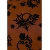 imageCHICWISH Women Halloween Skull Mesh Tulle Skirt Elastic Waist ALine Halloween Party Spider Web Layered Midi SkirtPumpkin