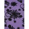 imageCHICWISH Women Halloween Skull Mesh Tulle Skirt Elastic Waist ALine Halloween Party Spider Web Layered Midi SkirtPurple