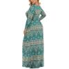 imageLONGYUAN Womens Plus Size Maxi Dresses for Curvy Women Casual Long Dress XL6XL1blue Khaki