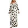 imageLONGYUAN Womens Plus Size Maxi Dresses for Curvy Women Casual Long Dress XL6XL2ink Rose