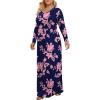 imageLONGYUAN Womens Plus Size Maxi Dresses for Curvy Women Casual Long Dress XL6XL2rose Silhouette