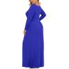 imageLONGYUAN Womens Plus Size Maxi Dresses for Curvy Women Casual Long Dress XL6XLRoyal Bluesleeve