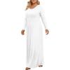 imageLONGYUAN Womens Plus Size Maxi Dresses for Curvy Women Casual Long Dress XL6XLWhitesleeve