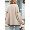 imageDisamer Womens Oversized Cardigan Sweaters 2025 Trendy Fall Clothes Batwing Sleeve Knitted Tops Open Front Sweater JacketsLine Apricot