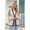 imageDisamer Womens Oversized Cardigan Sweaters 2025 Trendy Fall Clothes Batwing Sleeve Knitted Tops Open Front Sweater JacketsLine Apricot