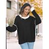 imageDisamer Womens Sweaters Oversized Cable Knit Sweater Fall Clothes 2025 Fashion Outfits Long Sleeve Crewneck Chunky PulloverPure Black