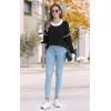 imageDisamer Womens Sweaters Oversized Cable Knit Sweater Fall Clothes 2025 Fashion Outfits Long Sleeve Crewneck Chunky PulloverPure Black