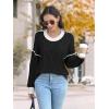 imageDisamer Womens Sweaters Oversized Cable Knit Sweater Fall Clothes 2025 Fashion Outfits Long Sleeve Crewneck Chunky PulloverPure Black