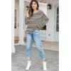 imageFall Clothes for Women 2025 Trendy Fashion Oversized Sweaters Color Block Long Sleeve Knited Pullover Tops Winter OutfitsStriped Apricot
