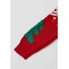 imageCHICWISH Christmas Sweater for Women Snowflake Christmas Tree Knit Sweatshirt Long Sleeve Xmas Holiday Shirt Pullover TopsRed