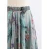 imageCHICWISH Womens Floral Watercolor Flower Maxi Floral Chiffon Slip SkirtExuberant Floral