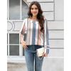 imageDisamer Long Sleeve Shirts for Women Fall Clothes Teacher Outfits 2025 Button Blouses Dressy Casual Square Neck Tunic TopsStriped Block
