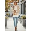 imageDisamer Womens Sweaters Fall Clothes Fashion 2025 Cowboy Chic Knit Cozy Sweater School Teacher Outfits Long Sleeve PulloverStriped Plaid