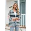 imageDisamer Oversized Cardigan Sweaters for Women Fall 2025 Winter Clothing Long Sleeve Knit Open Front Chunky Cardigans SweaterFloral Pink