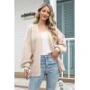 imageDisamer Oversized Cardigan Sweaters for Women Fall 2025 Winter Clothing Long Sleeve Knit Open Front Chunky Cardigans SweaterPure Apricot