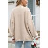 imageDisamer Oversized Cardigan Sweaters for Women Fall 2025 Winter Clothing Long Sleeve Knit Open Front Chunky Cardigans SweaterPure Apricot