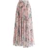 imageCHICWISH Women Floral Maxi Skirt Casual Flowy Swing High Waist 2024 Summer Spring Pinky Vacation Long SkirtsPink