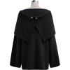 imageCHICWISH Women Bowknot 2 Pieces Mini Sweater Dress Boat Neck Long Sleeve Cute Metallic Mix Party Knit Pullover SweaterBlack