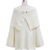 imageCHICWISH Women Bowknot 2 Pieces Mini Sweater Dress Boat Neck Long Sleeve Cute Metallic Mix Party Knit Pullover SweaterCream